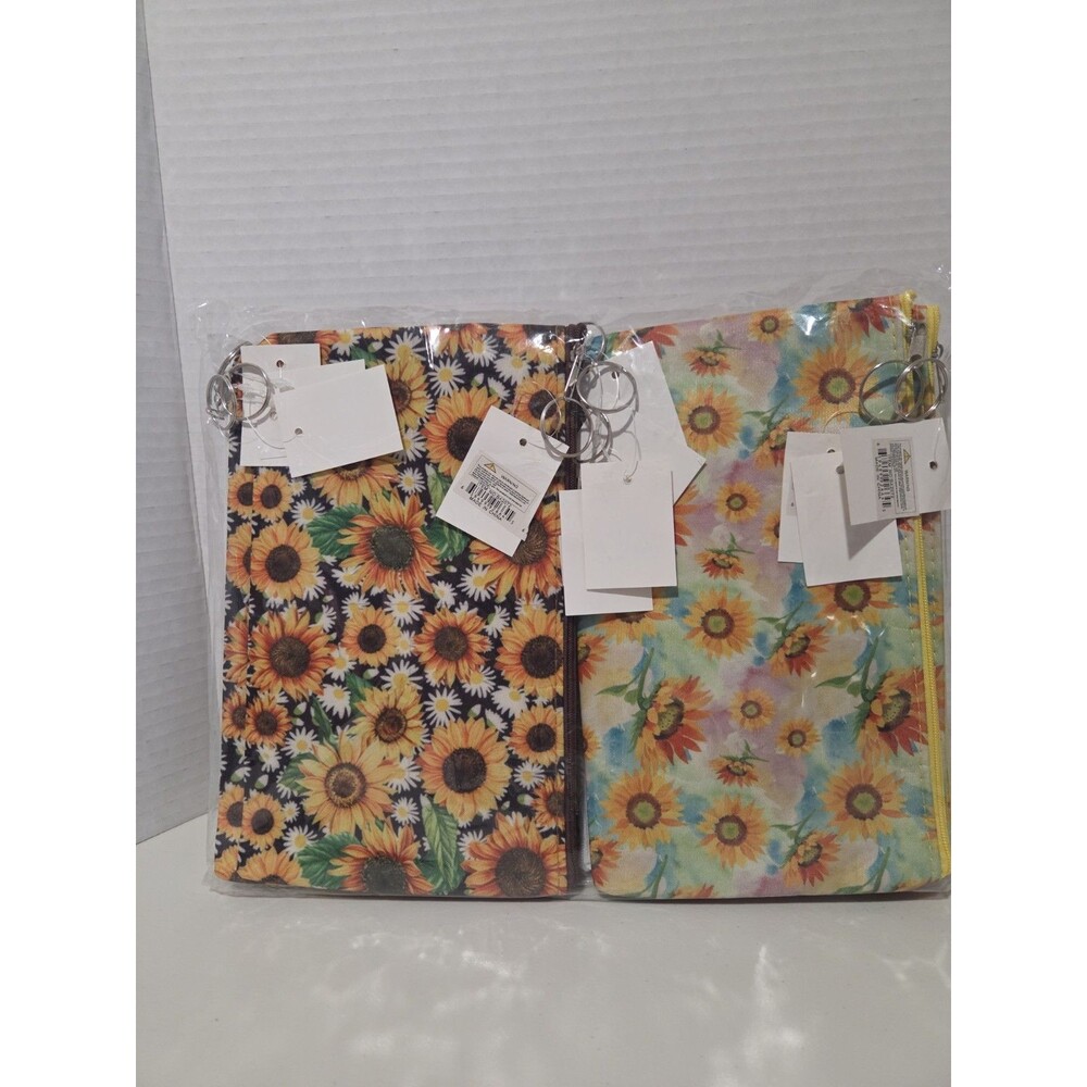 Lot of 12 Sunflower Makeup Bags